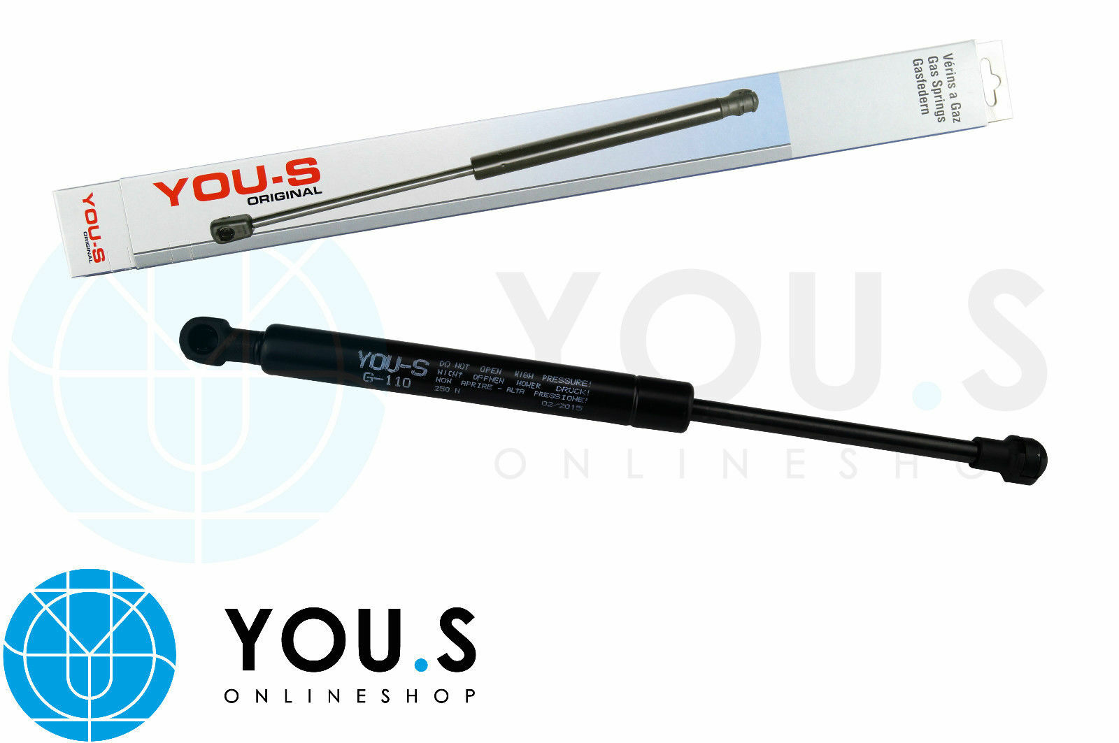 2 Muelles De Gas Originales YOU-S (640N) Para Portón BMW Serie 7 E38 – 51248172845
