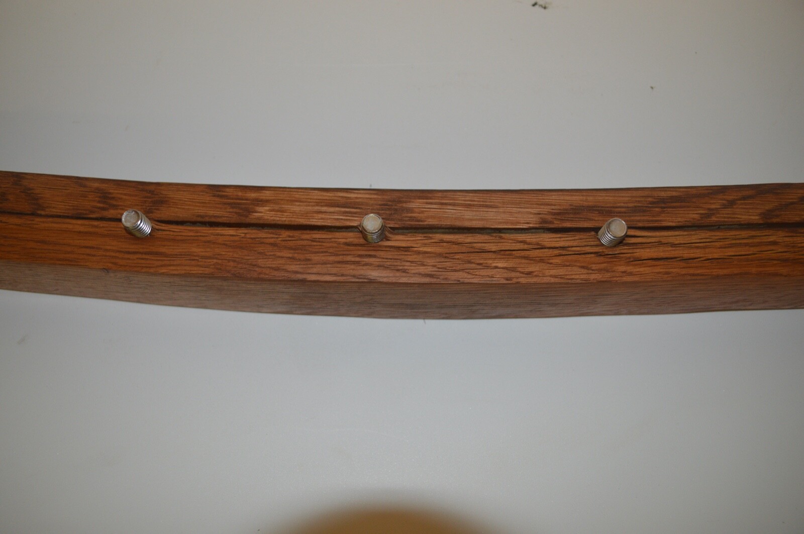 Handmade Oak Kentucky Whiskey Barrel Stave 9 Beer Tap Display Wall Mountable