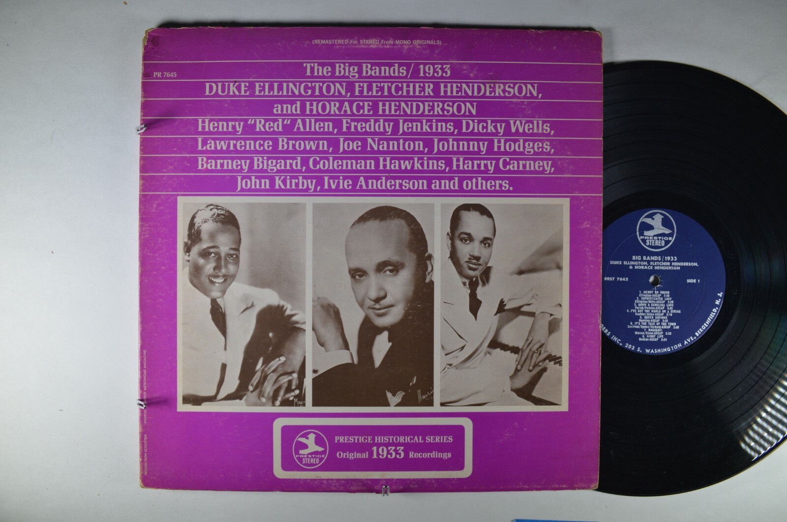 洋楽 prestige DUKE ELLINGTON Big Bands 1933 JAZZ LP PRESTIGE RVG | eBay