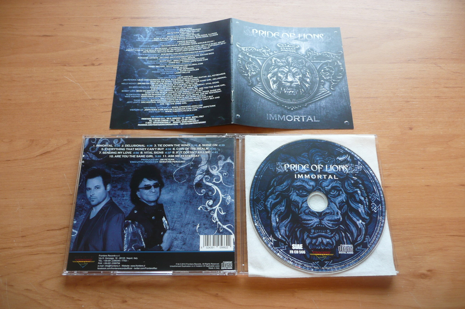 CD PRIDE OF LIONS - IMMORTAL / FRONTIERS RECORDS 2012 / MELODIC