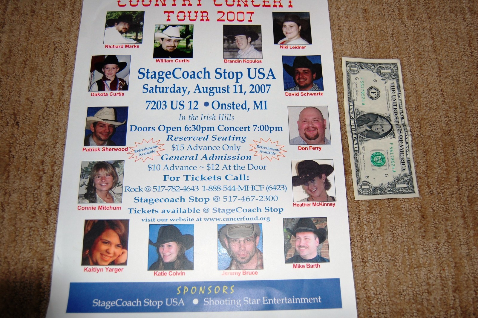 Country Music Concert Poster.  17