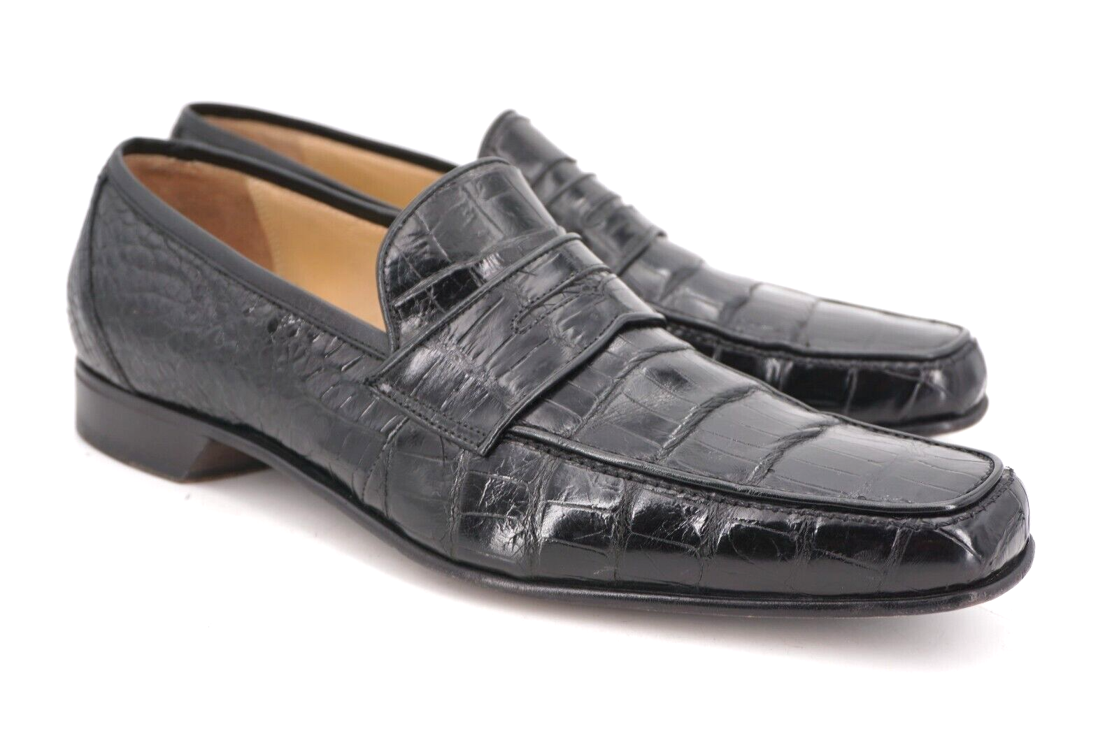Caporicci alligator penny loafer best sale
