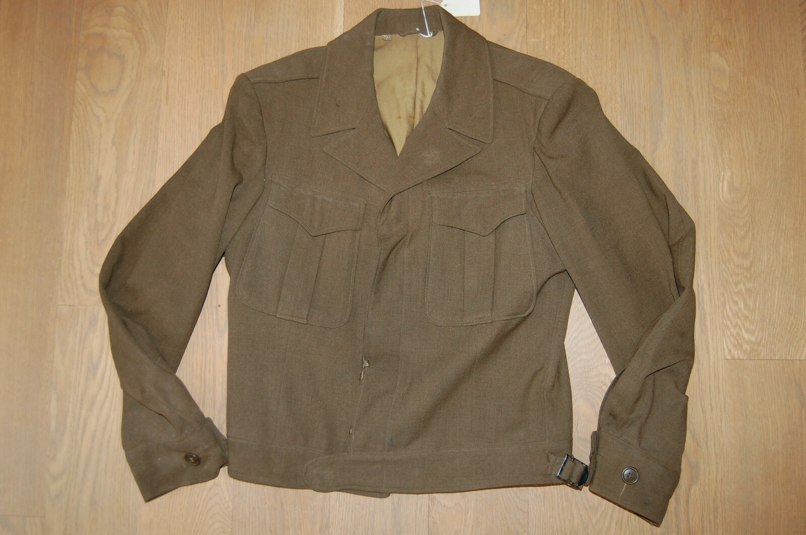 ジャケット・アウター marka WOOL VINTAGE GABARDINE SHIRT COAT 1940s Or 50s Vintage Dark Brown Wool Gabardine Shirt XL | eBay