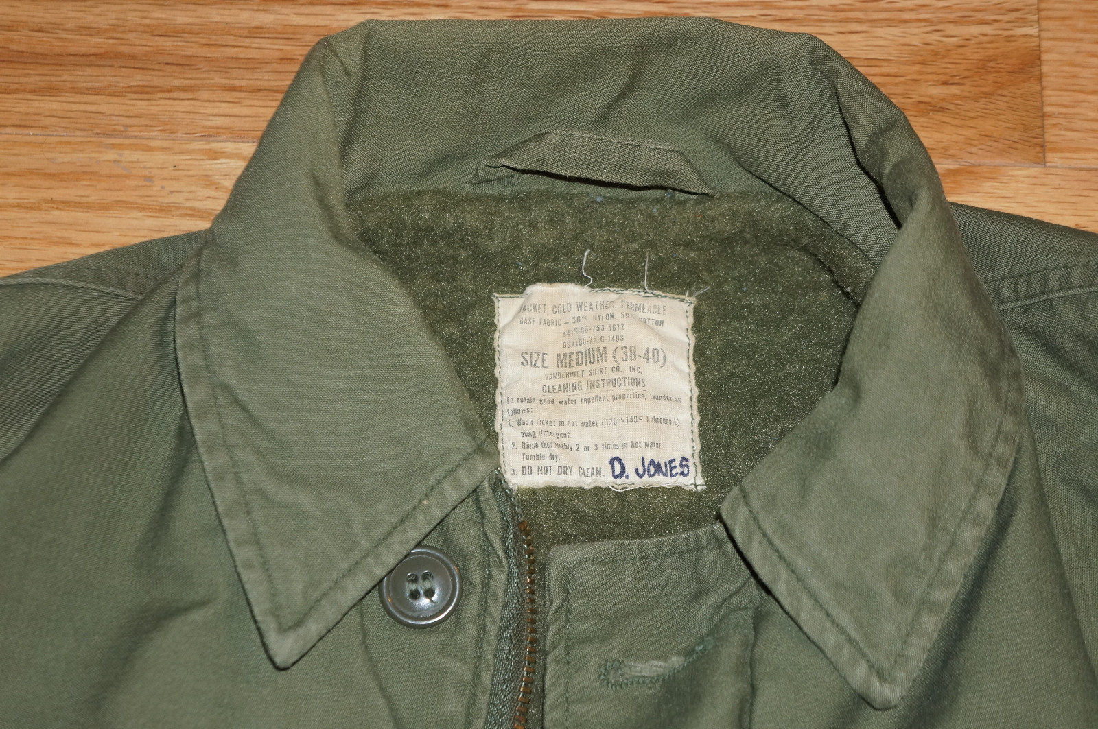 Cold Weather Deck Jacket / Vanderbilt Shirt Co. / Size Medium (38-40)