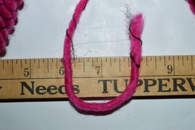 Pingouin Primo Chunky Pink & Black Yarn Made in France Wool Acrylic Blend 55 yds