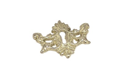 2" Keyhole Cover Plate Escutcheon Furniture Key Hole Cover Brass Lock Plate