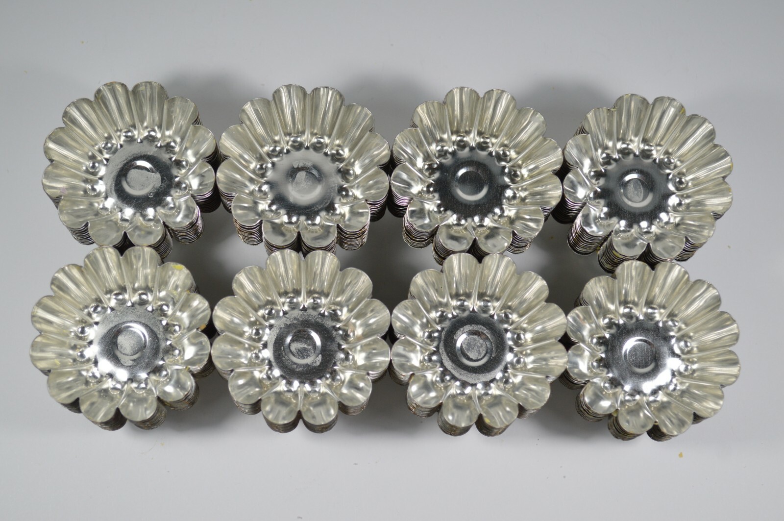 LOT of 99 Floater Candle Molds Tin Metal 2.25