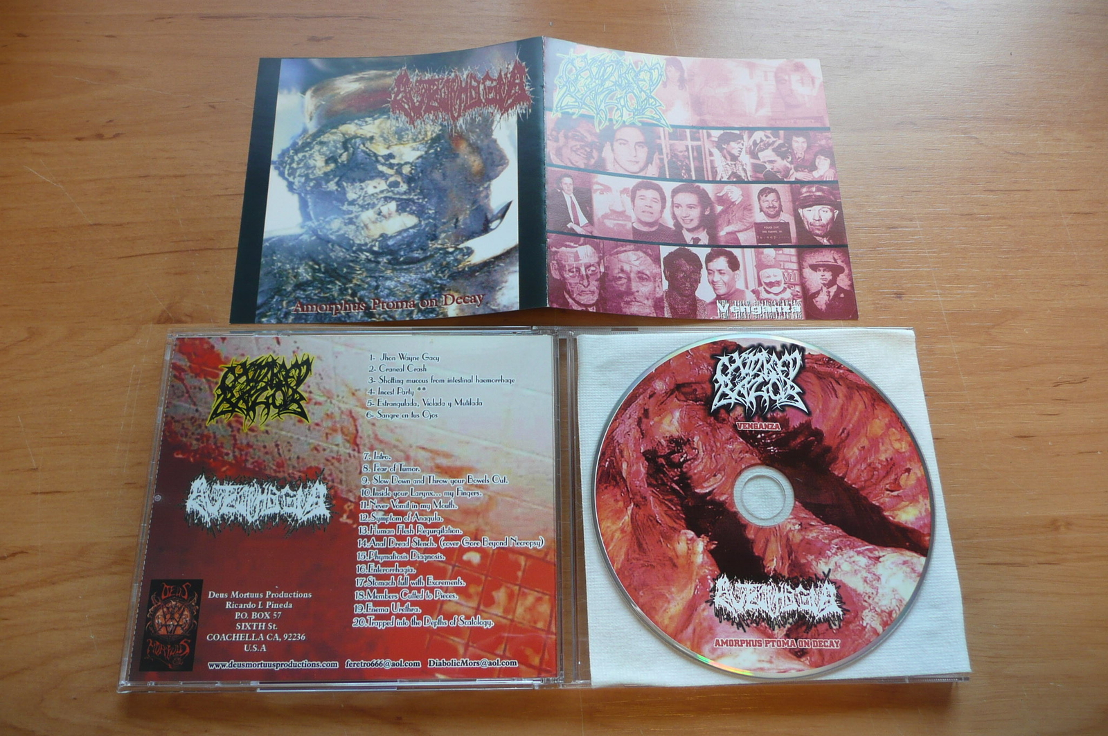 CD OXIDISED RAZOR + AUTOPHAGIA - VENGANZA + AMORPHUS PTOMA ON