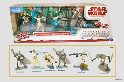 OBI-WAN KENOBI vs GENERAL GRIEVOUS Playset STAR WARS figures MIB or loose