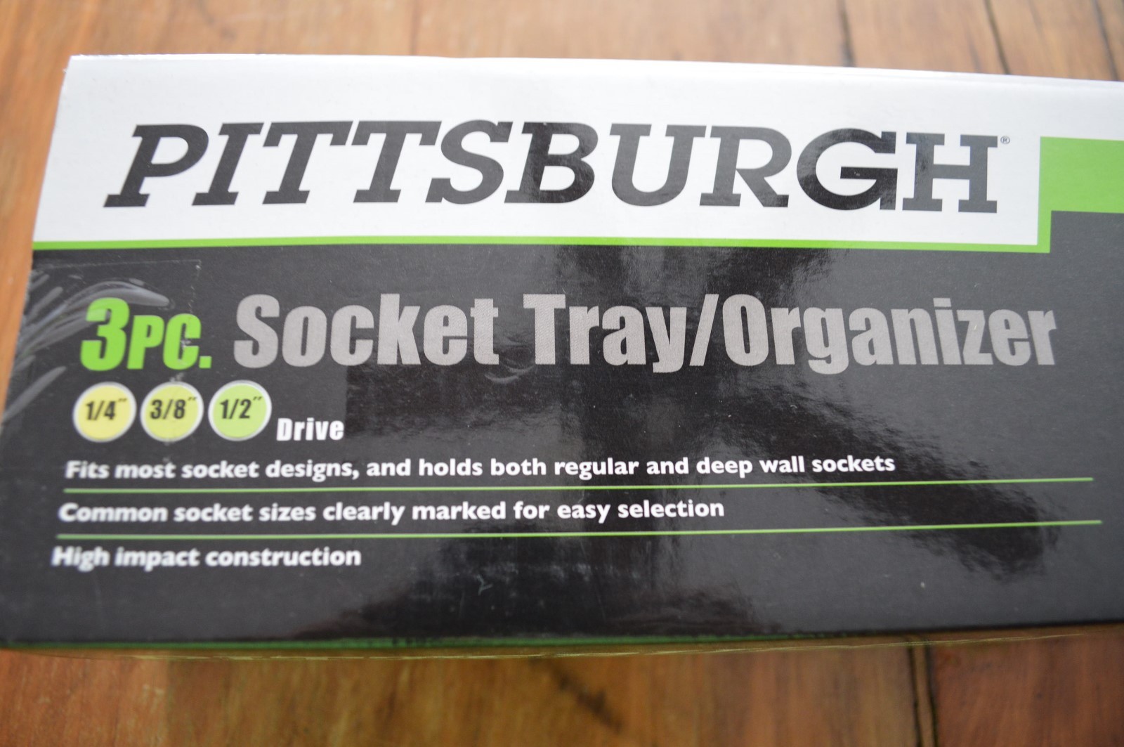 PITTSBURGH SOCKET TRAY ORGANIZER 3 PC SAE STANDARD SET