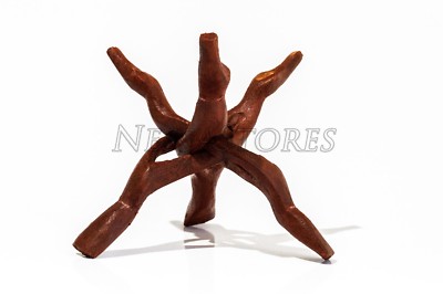 NessaStores Carved Tripod Wood Stand Holder 8''  (1 pc) #JC-047