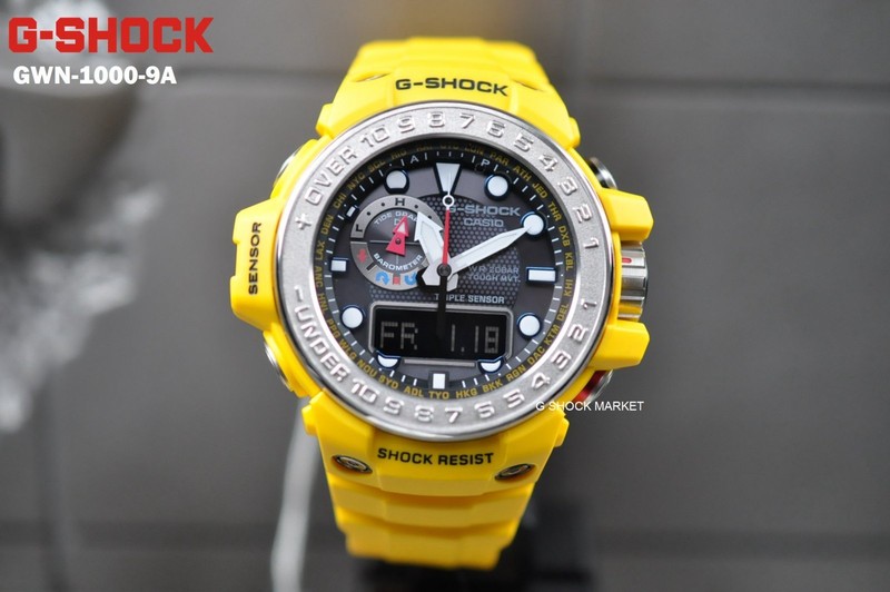 Gwn 1000 9a Casio G Shock Gulfmaster Yellow Men S Sports Solar Watch Ebay