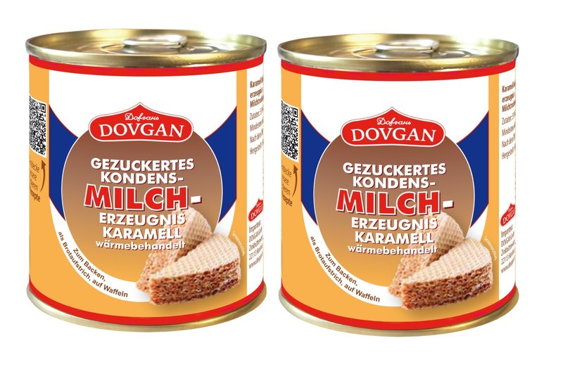 2x Dovgan Gezuckertes Kondensmilch Karamell Gekochte Kondensmilch 2x 397 G
