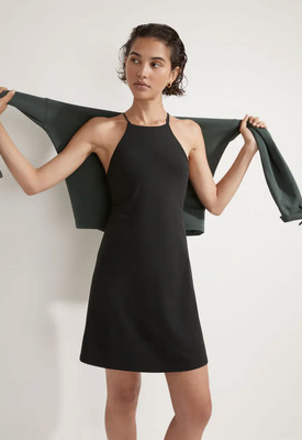 Madewell Womens $88 Flex Fitness Dress Black Size S ND880