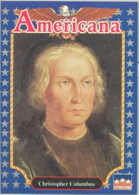 CHRISTOPHER COLUMBUS, Explorer #178 - 1992 Americana Collectible Card  