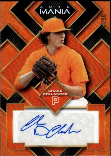 2023 Wild Card Auto Mania - Chase Dollander #AM-SQ8