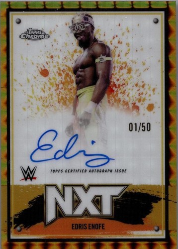 2025 Topps Chrome WWE - Edris Enofe #NXT-EEF