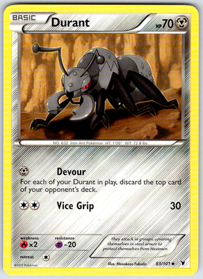 Durant 83/101 Noble Victories Uncommon 2011 NM
