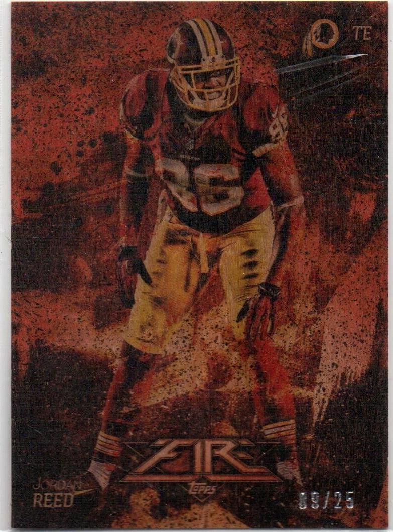 2014 Topps Fire - Jordan Reed #62 Fire Wood /25 for sale online | eBay