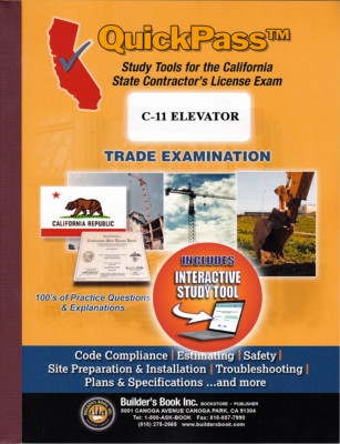 Elevator License Examination (C-11) - QuickPass Study Tool Book with Online Inte
