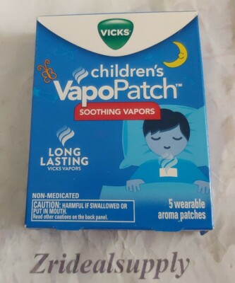 VICKS CHILDREN'S VAPO PATH SOOTHING VAPORS 5 WEARABLE AROMA PATCHES SEALED