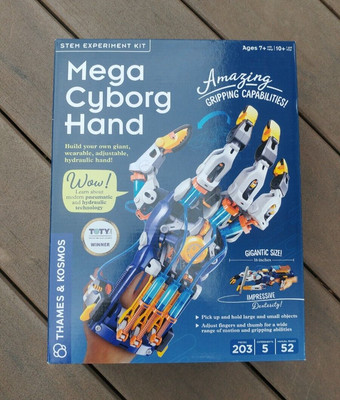 New, Opened and Damaged Box, Mega Cyborg Hand STEM Experiment Kit