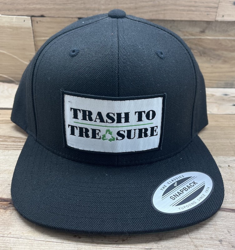 Trash to Treasure SnapBack Patch Hat YUPOONG Recycle ScrapLife Dumpster