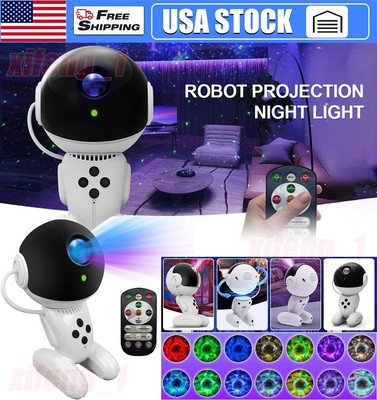 Robot Star Projection Galaxy Night Light Black Hole Nebula Ceiling LED Light NEW