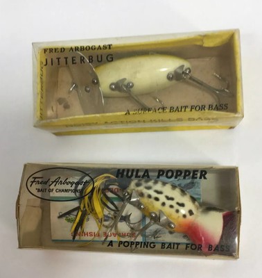 Leurre Vintage Fred Arbogast Jitterbug 3/8 Oz – Lèvre Brevetée – Topwater US