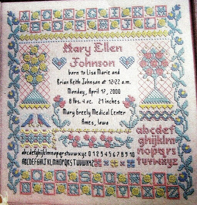 What Girls Are Made Of Sampler Sugar Spice Everything Nice CROSS STITCH PATTERN