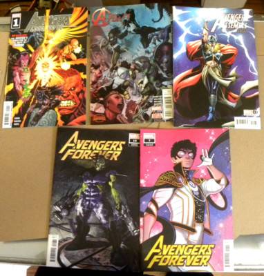 Marvel 2022 5 AVENGERS issues FOREVER 7 10 ASSEMBLE Alpha A-FORCE 5 1000000 BC 1