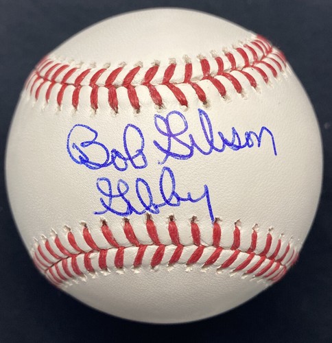 Bob Gibson Gibby Signed Nickname Baseball JSA | eBay