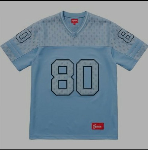 SS18 Supreme Monogram Football Top Jersey Carolina Blue SS18 Supreme Monogram Football Top Jersey Carolina Blue