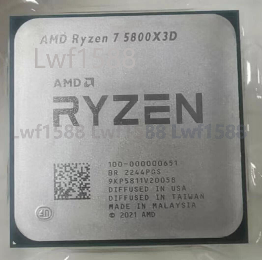 AMD Ryzen 7 5800X3D 8-core 16-thread 3.4-4.5Ghz 3-level