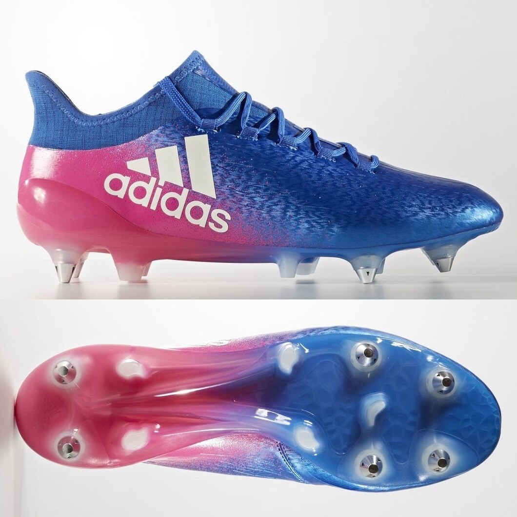 adidas X 16.1 SG FG Mens Football Boots Blue Pink £170 RARE SIZE 6 7 8 9 10  11 for sale