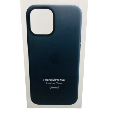 Apple Leather Case with MagSafe for Apple iPhone 12 Pro Max - Black