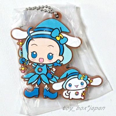 Sanrio × Ojamajo Doremi Rubber Mascot Aiko Cinnamoroll Keychain Charm BANDAI