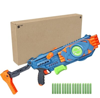 Nerf Elite 2.0 Flipshot Flip-16 Blaster, 16 Dart Barrels That Flip to Double