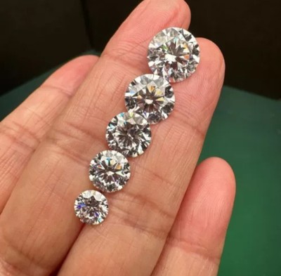 Premium 1CT Round Lab Grown Certified D Color VVS1 Clarity CVD Diamond