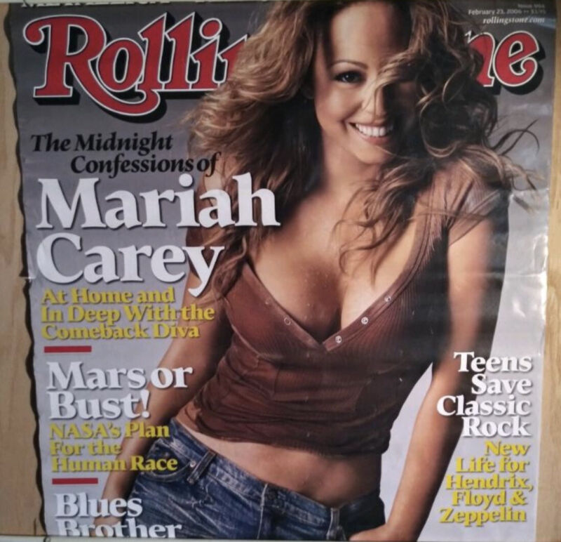 Mariah Carey 🎤 Rolling Stone Cover Poster 🎤 34"x22" Funky Enterprises #3803