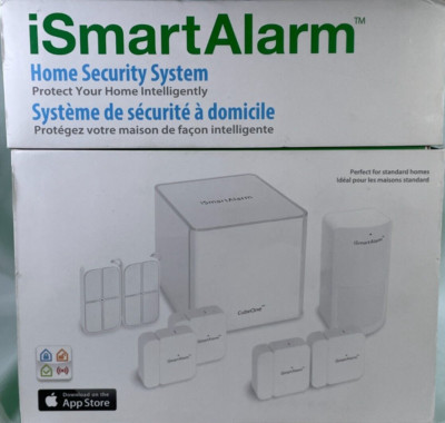 iSmartAlarm Home Security System | CubeOne Base, 4 Sensors, 2 Remotes | NEW OPEN