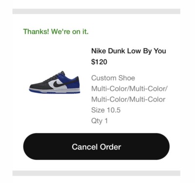 Nike by you best sale coupon