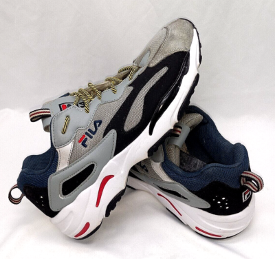 FILA Ray Tracer Men s Blue Grey Black 1RM00586 051 Shoes US Sz 9.5