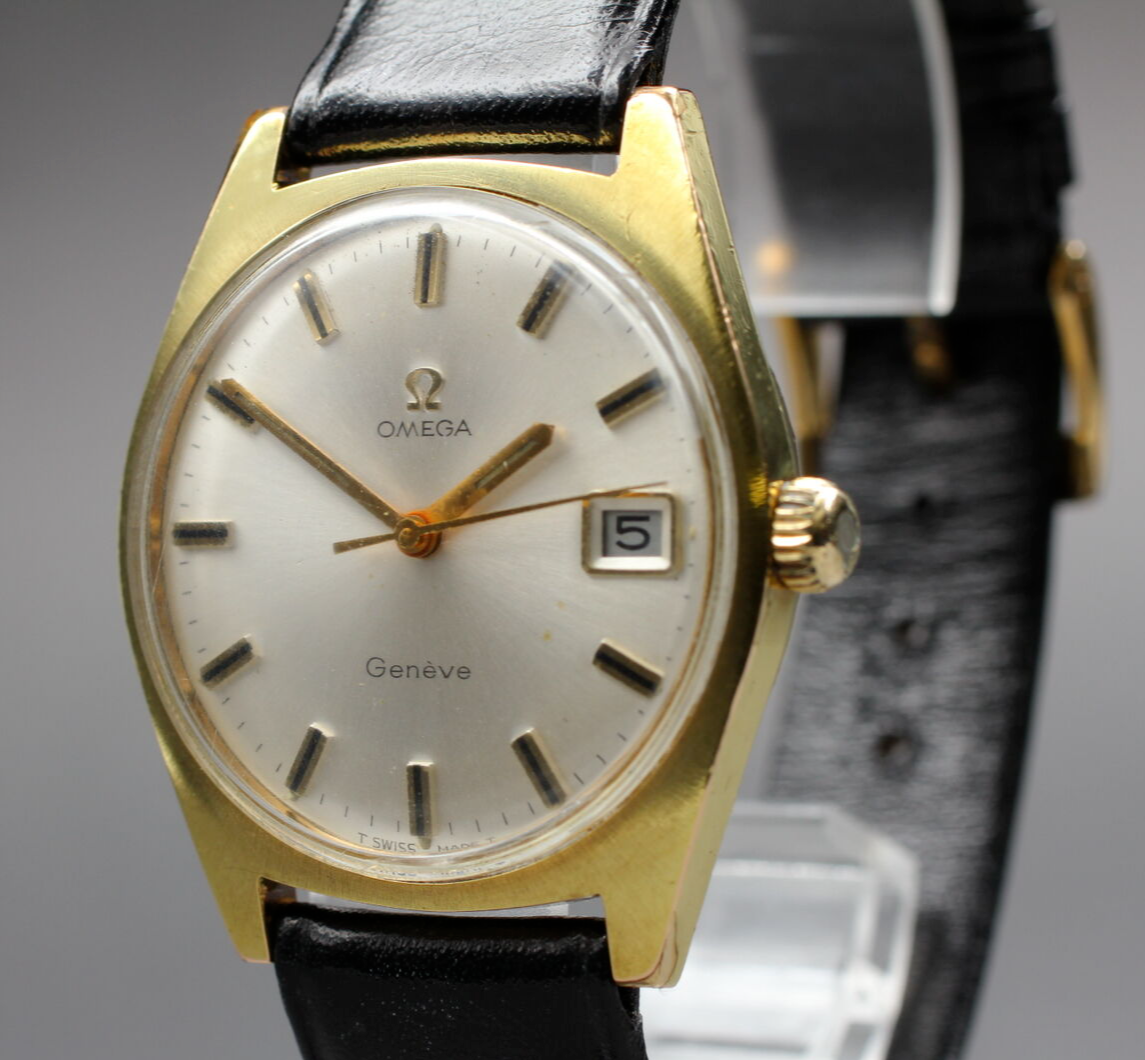 Vintage Omega Genève Cal.613 Manual Wind 34mm Watch – Gold