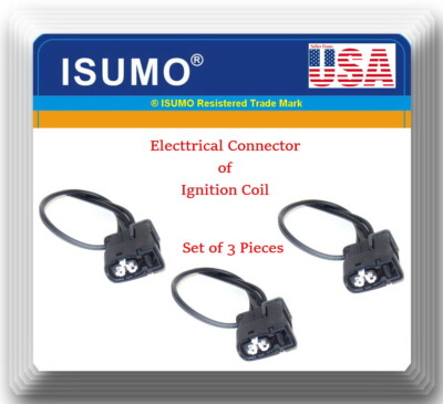 Set of 3 Electrical Connector of Ignition Coil Fits: Santa Fe Tiburon V6 2.7L