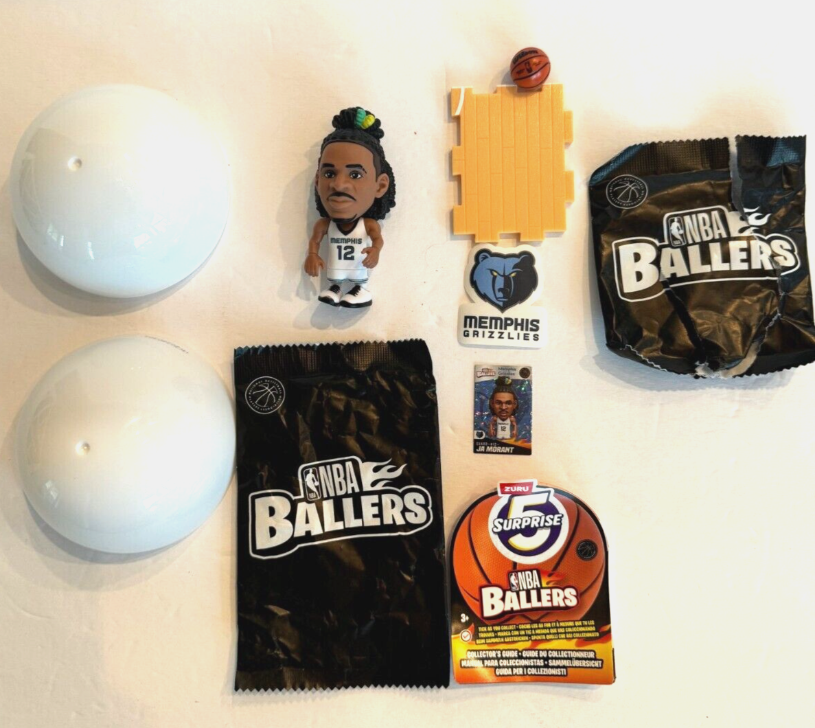 ジャ・モラント（Ja Morant）ZURU NBA BALLERS 2セット Amazon.com: 5 Surprise NBA Ballers Series 2 by ZURU