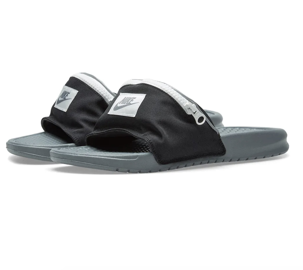 nike slides with fanny pack