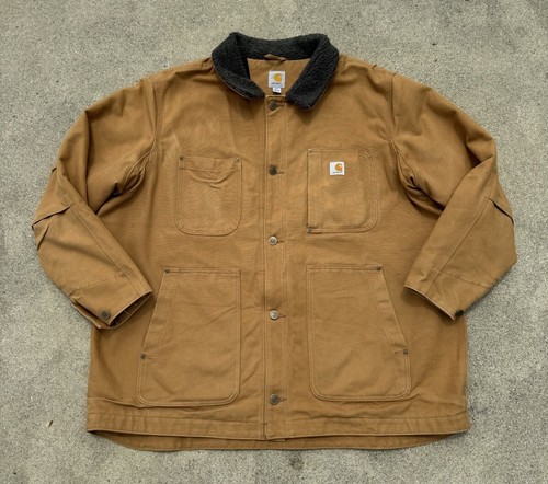 ジャケット・アウター Carhartt WIP CHORE COAT size XL Carhartt WIP OG Chore Coat (Winter) | Black (aged canvas