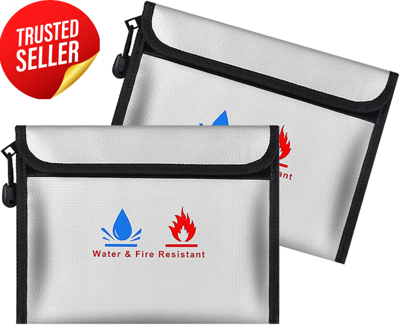 Document Bag Fireproof Wallet Pouches