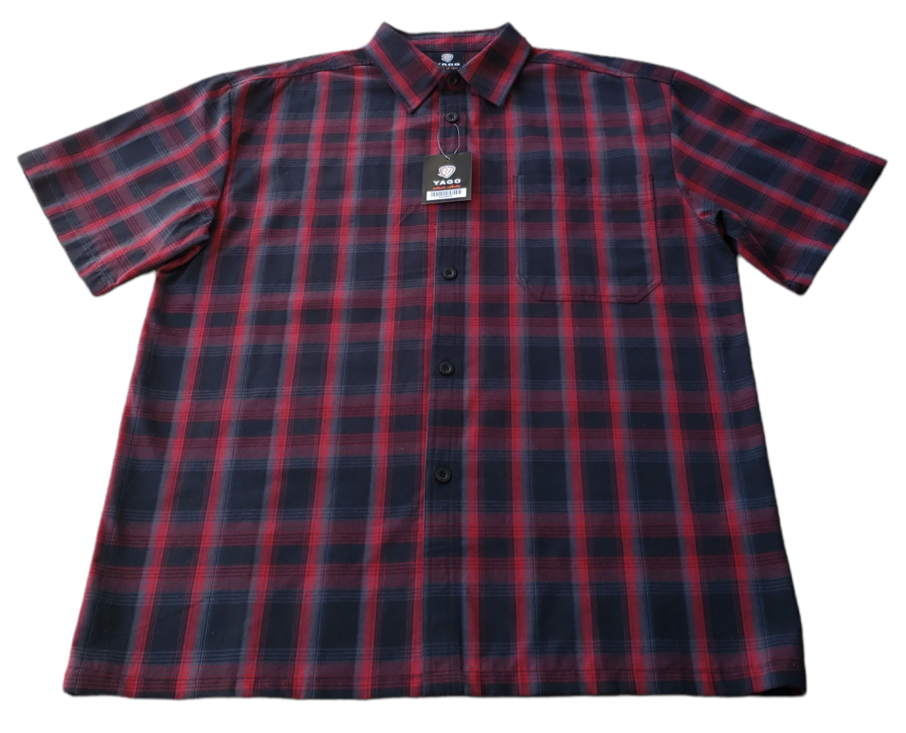 Yarmo ヤーモ Flannel check Ruffle Shirts S28CK Hampton Purely Plaid Crinkle Shirt- Foxcroft